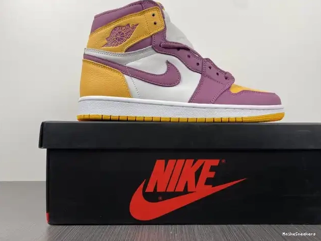 MaikeSneakers 555088-706 Jordan Air High 1 OG Brotherhood 0529